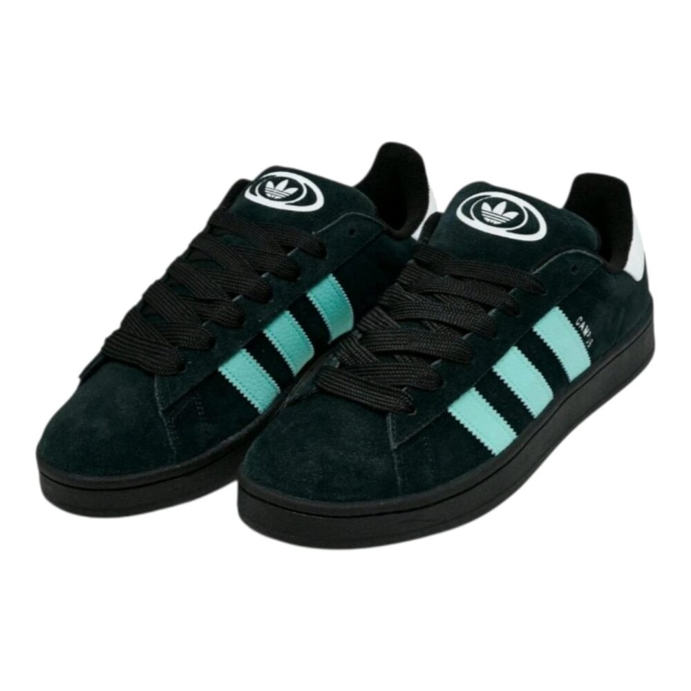 NWT Adidas Campus 00s - Black Flash/Aqua- Suede Sneakers Men 11.5 (28.4 CM)